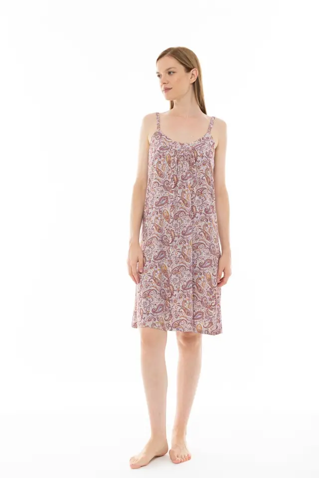 S1240 - Type - NIGHTGOWN VIOLETE PAISLEY