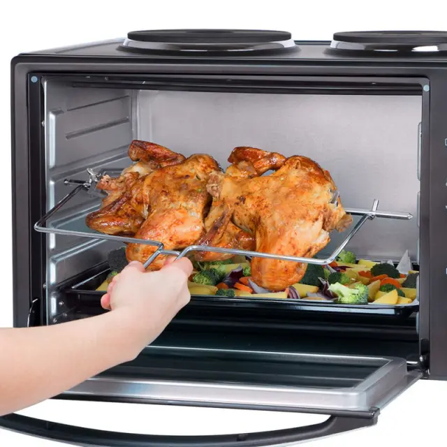 Φουρνάκι Με Αέρα Φως Σούβλα Και 2 Μάτια 30lt 3200W FIRST AUSTRIA FA-5045-6 3