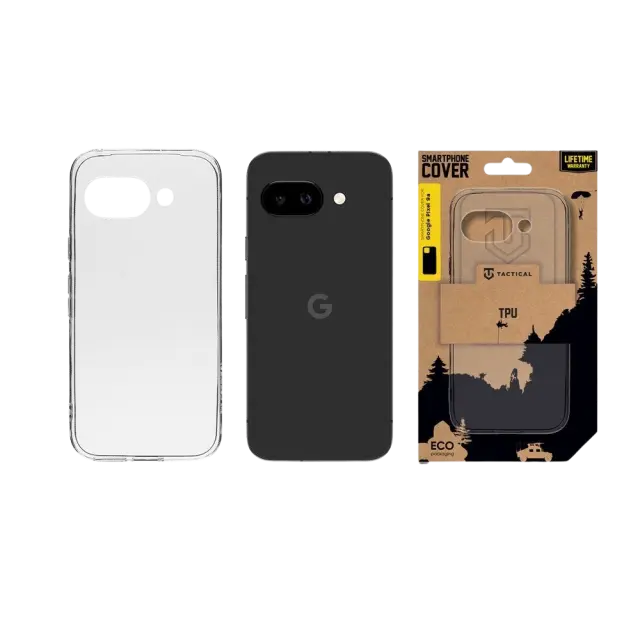 Tactical TPU Cover for Google Pixel 9a Transparent 3