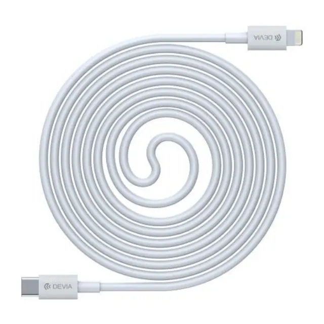 Καλώδιο Σύνδεσης USB 2.0 Devia EC146 USB C σε Lightning PD 27W 2m Smart Λευκό N62106