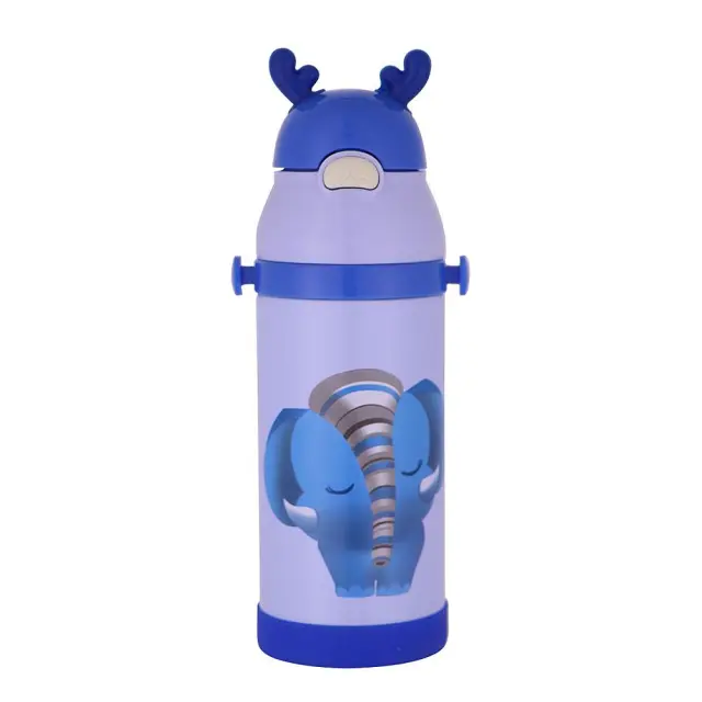 Θερμός Παιδικό ANIMALS Ανοξείδωτο Elephant Blue 350ml Estia 01-10959