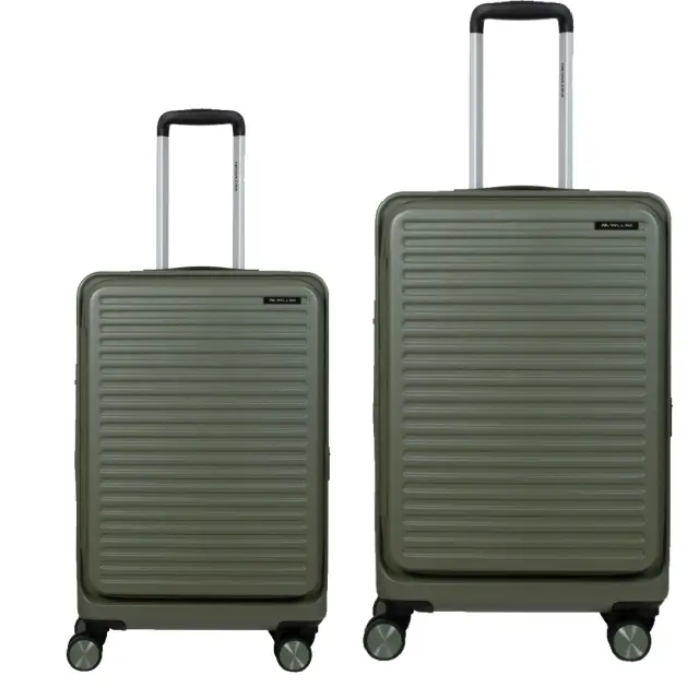 Βαλίτσες σετ Newcom (ABS+PC) μεσαία μεγάλη N1605 green - Large, Medium