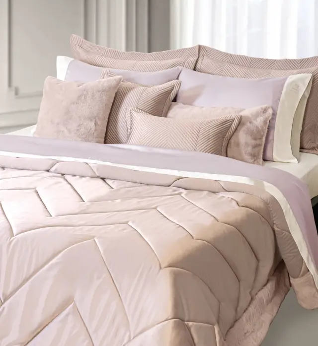 ΠΑΠΛΩΜΑ ΥΠΕΡΔΙΠΛΟ (240x250) ΣΕΤ 3ΤΕΜΑΧΙΩΝ NEW CHEVRON AMETHYST GUY LAROCHE 2