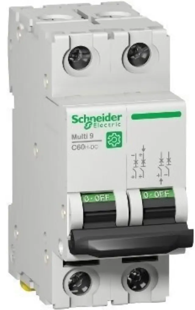 Multi9 - C60H-DC - MCB - 2P - 6 A - C Curve - 500 V DC - 10 kA