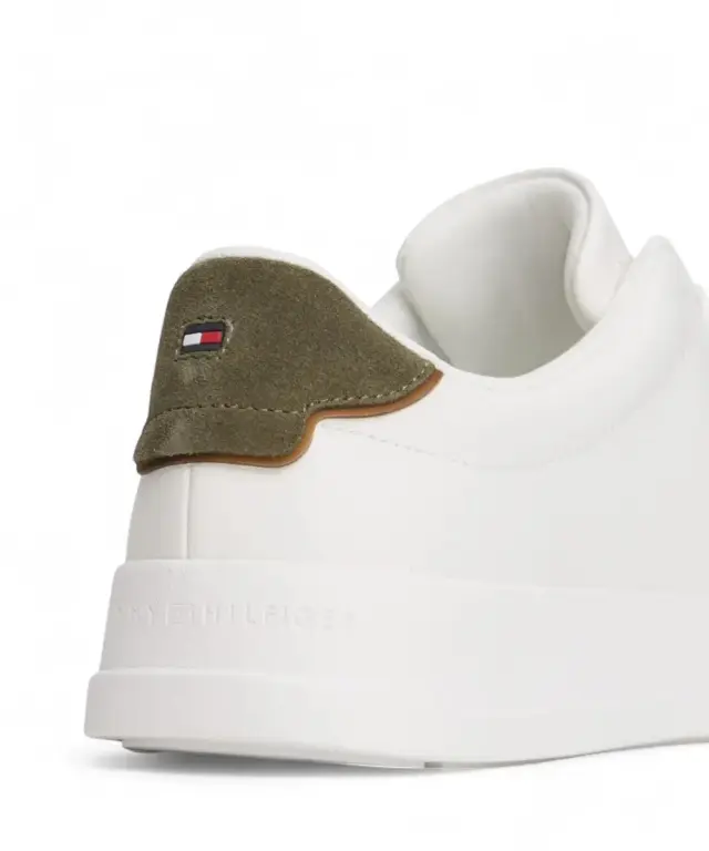 Tommy Hilfiger - Ανδρικά Sneakers Th Court Lth Detail Ess FM0FM05367-0K4 Χακί - 40 2