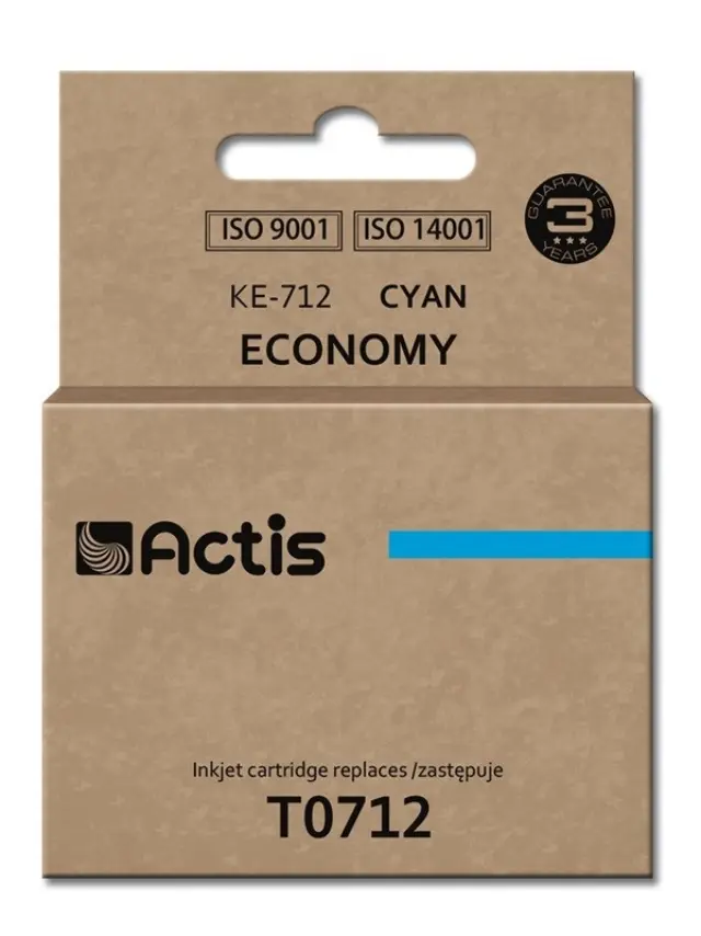 Actis KE-712 Ink (replacement for Epson T0712, T0892, T1002 Standard 13.5 ml cyan)