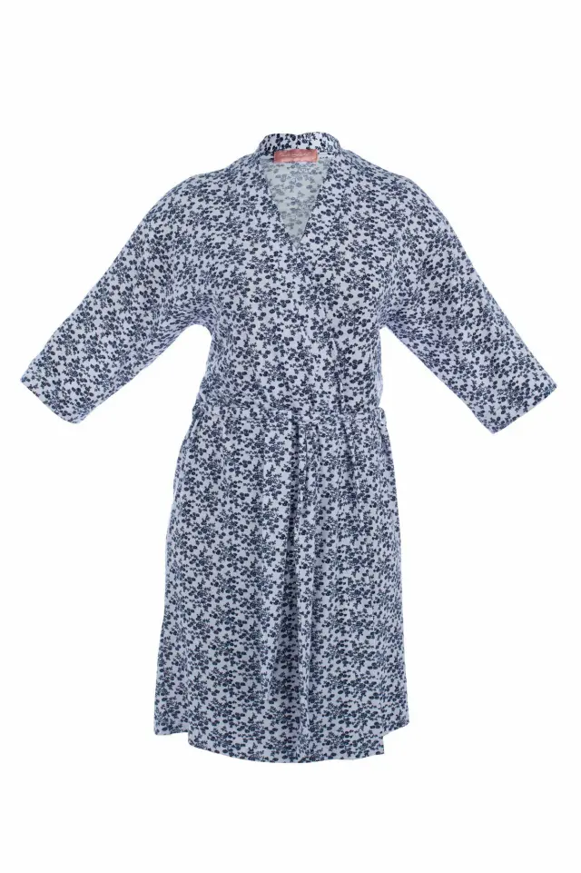 S379 - Blue - ROBE PETIT FLORAL - M