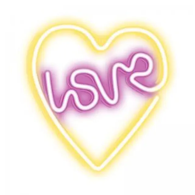 Neon LED Neolia NNE02 LOVE HEART (USB & On/Off) Μωβ - Λευκό N64446 2