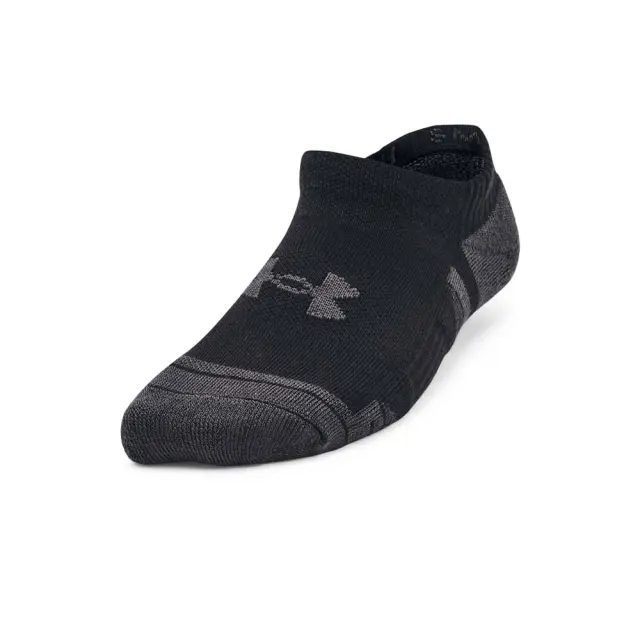 Under Armour Youth Performance Tech 3 Pack No Show Socks Μαύρο 1379519-001 (Under Armour) - Medium