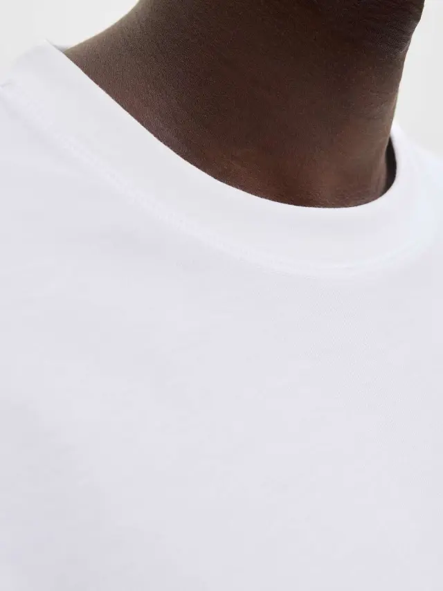 JCOFUSION BADGE TEE SS CREW NECK LN Bright White 3