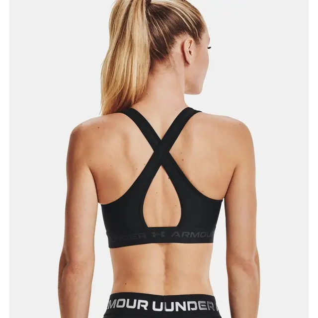 Under Armour Women's Crossback Mid Bra Μαύρο 1361034-001 (Under Armour) - Large 2