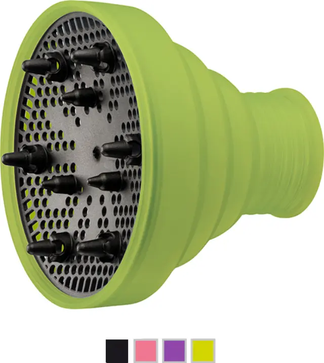 Eurostil Faltbarer Silikon-Diffusor 04760 Πτυσσόμενη Φυσούνα Σιλικόνης για Πιστολάκια Μαλλιών Πράσινο
