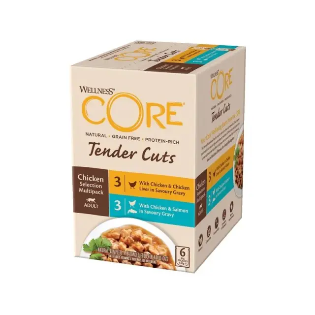 Wellness Core Tender Cuts Fillets Multipack Κοτόπουλο 6x85gr Μονόχρωμο