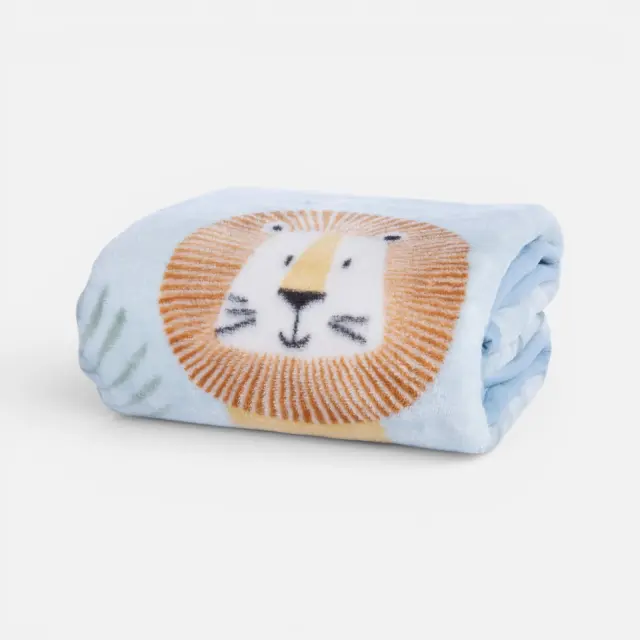 Κουβέρτα Βρεφική Αγκαλιάς Wild Company 75x100 Nef Nef Homeware, 100% ΠΟΛΥΕΣΤΕΡΑΣ - BLUE (040923)