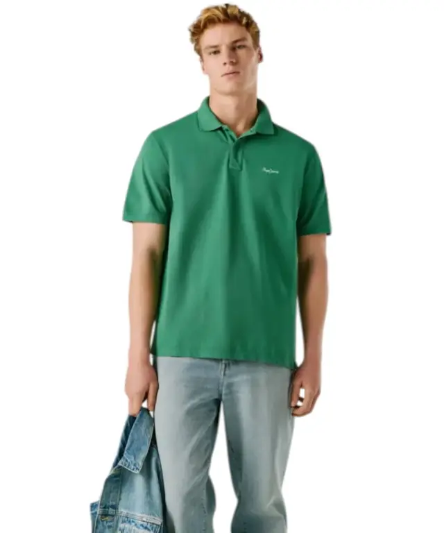 Pepe Jeans - Ανδρικό T-shirt Polo Oscar PM5400087-671 Πράσινο