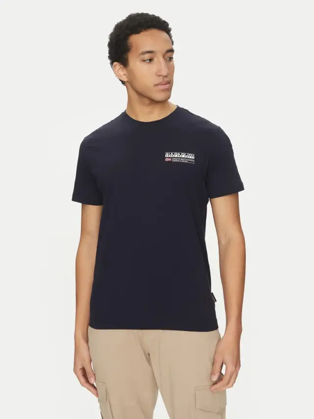 Napapijri - Ανδρικό T-shirt Kasba Regular Fit NP0A4HQQ-176 Μπλε Σκούρο - M