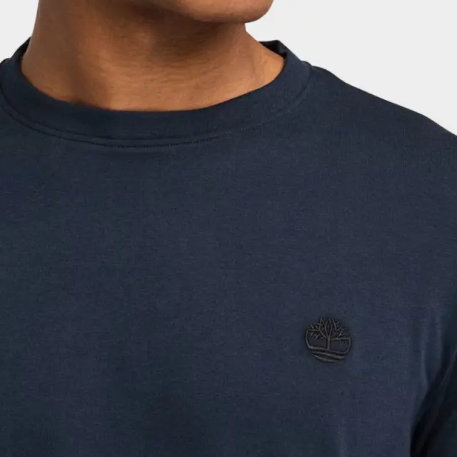 Timberland - Ανδρικό T-shirt SS Dunstan River Jersey Crew Tee Slim Fit TB0A2BPR-Z02 Μπλε Σκούρο - S 2