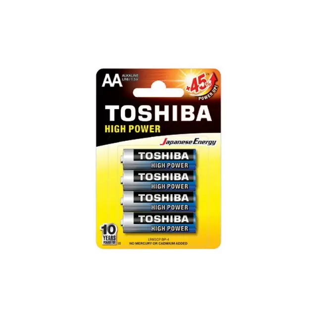 Μπαταρία Toshiba LR6 AA 4 τμχ (LR6GCP) TOSHIBA HIGH POWER