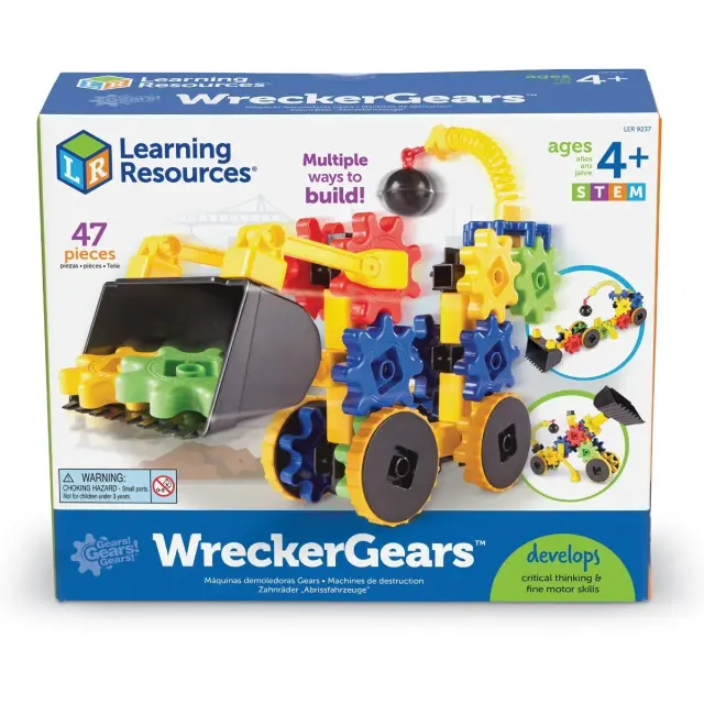 Learning Resources Εκπαιδευτικό Παιχνίδι Gears! Gears! Gears!® WreckerGears™ για 4+ ετών LER 9237