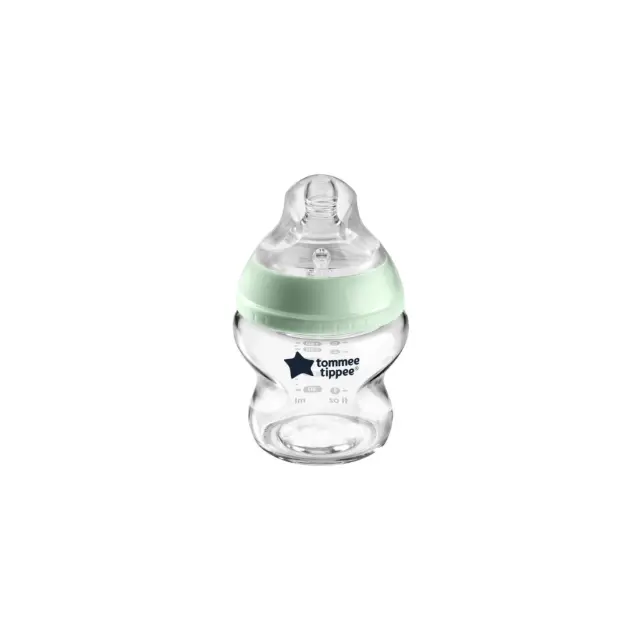 Tommee Tippee Γυάλινο Μπιμπερό Closer to nature μικρής ροής 150ml 0m+