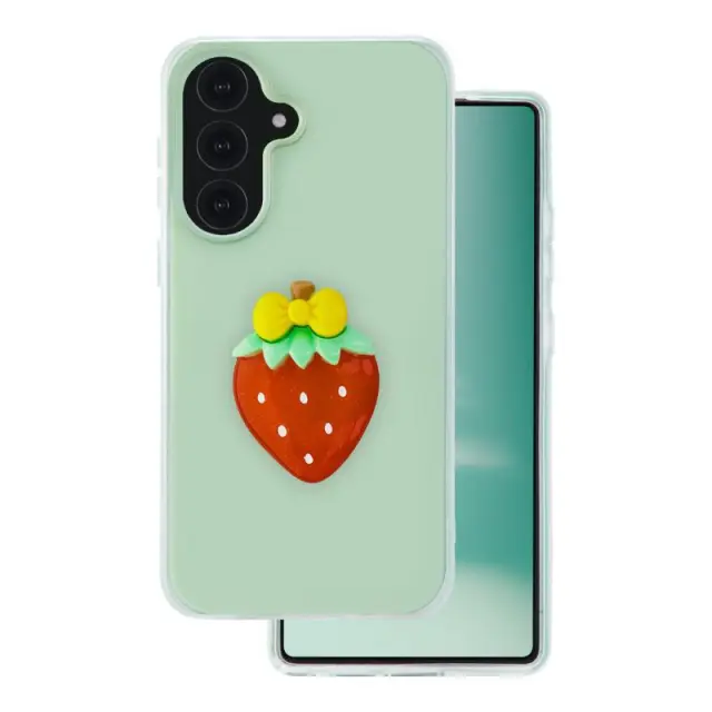 Θήκη TPU & PC inos Samsung Galaxy A37 5G Fresh Pop Strawberry Φυστικί N70883