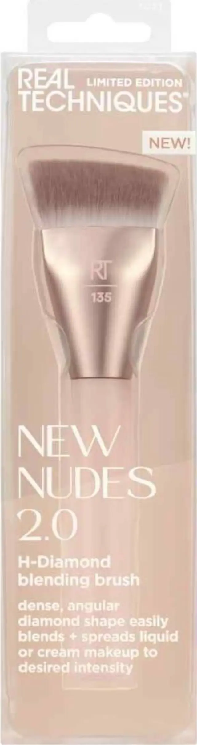 Real Techniques New Nudes H-Diamond Blending Brush Πινέλο Μακιγιάζ Για Foundation, Ρουζ & Contour
