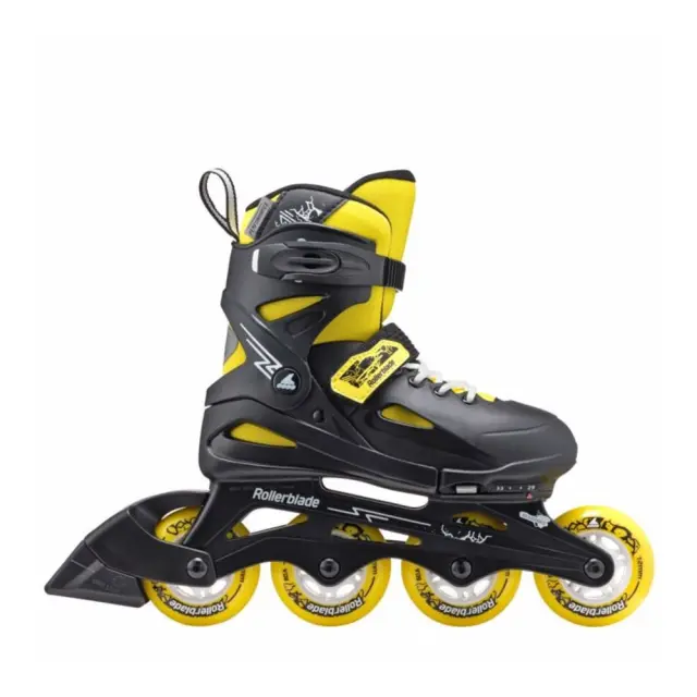 Rollerblade Fury - Μαύρα/Κίτρινα ρυθμιζόμενου μεγέθους inline rollers παιδικά - 33-38