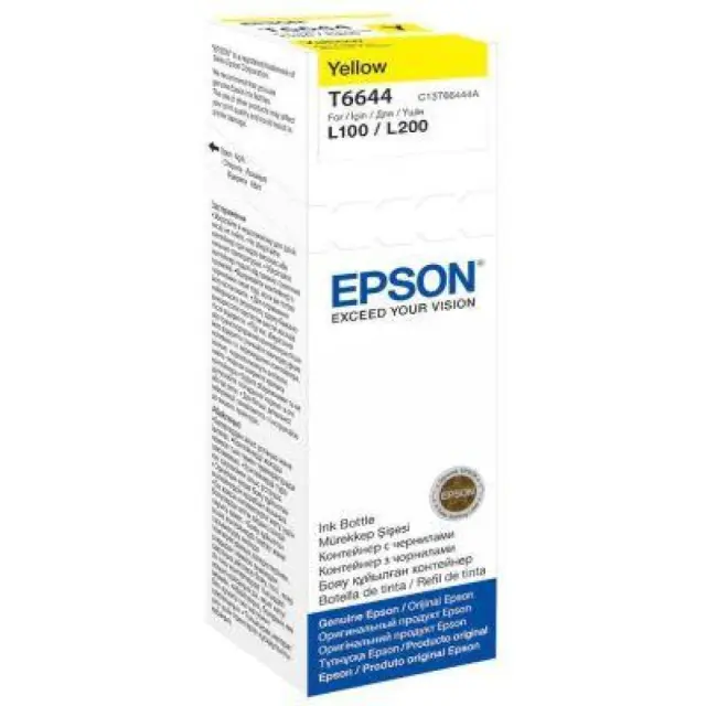 Μελάνι Epson Inkjet No. 664 Bottle C13T66444A Κίτρινο N58813