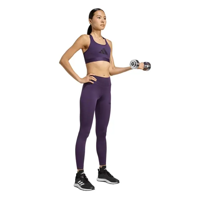 adidas Performance Women's PowerReact Big Logo Bra Μωβ JX4731 (adidas Performance) 3