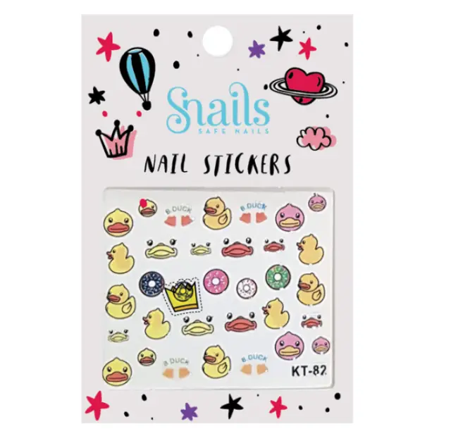 Snails Nail Stickers Quack Quack Αυτοκόλλητα Νυχιών για Παιδιά
