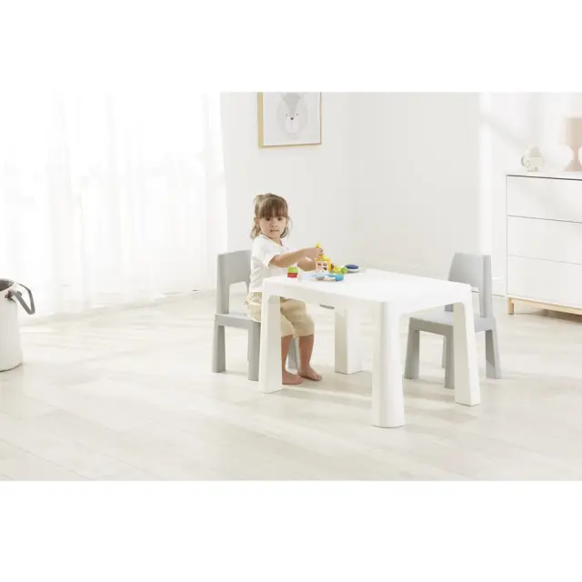 FreeON Neo Παιδικό Σετ Τραπεζάκι με 2 Καρέκλες White Grey 2