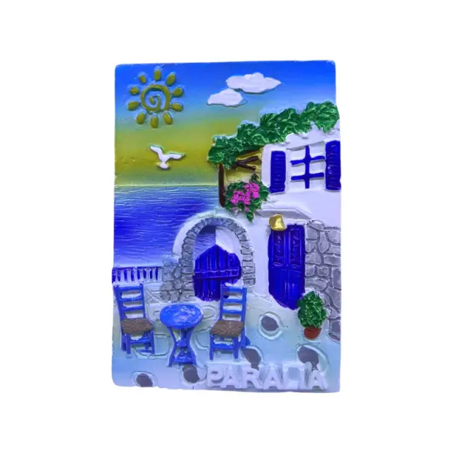 Τουριστικό μαγνητάκι Souvenir - Σετ 12pcs - Paralia - 678425