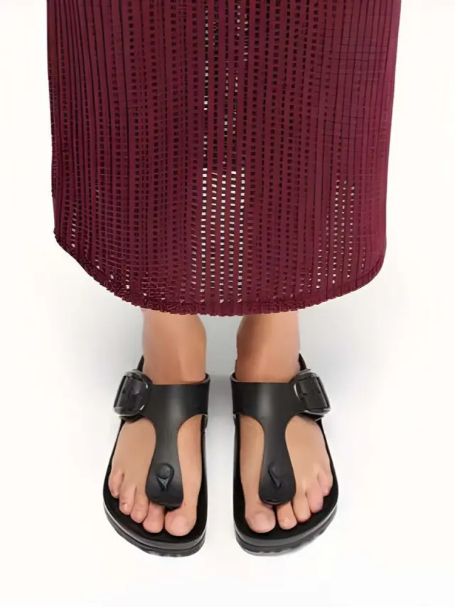 Birkenstock Σαγιονάρες Γυναικείο EVA-αδιάβροχο Μαύρο BIR/EVA GIZEH BIG BUCKLE 1031370 BLACK - 37 2