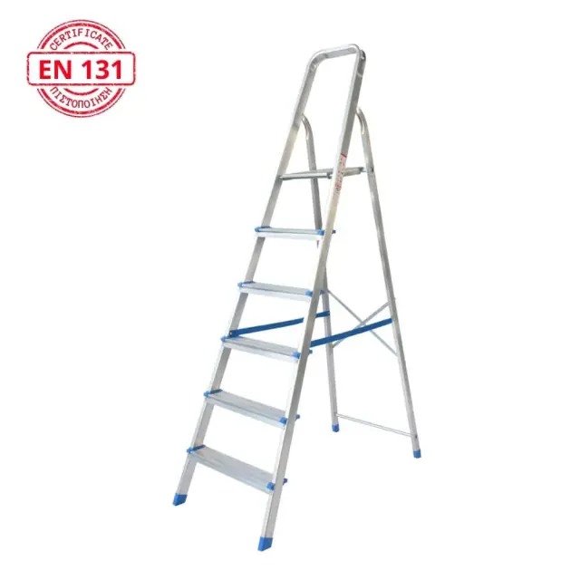 Pankoskal Economy Σκάλα Αλουμινίου με 5+1 Σκαλοπάτια / 69.00100 2