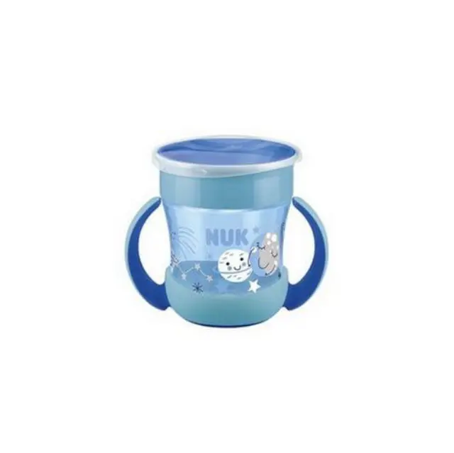 Nuk | Mini Magic Cup Night Ποτηράκι με Χείλος και Καπάκι που Φωσφορίζει στο Σκοτάδι 6m+ 160ml | 1τμχ