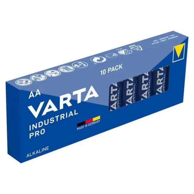 Varta Industrial Pro AA αλκαλικές μπαταρίες 1.5V 10τμχ
