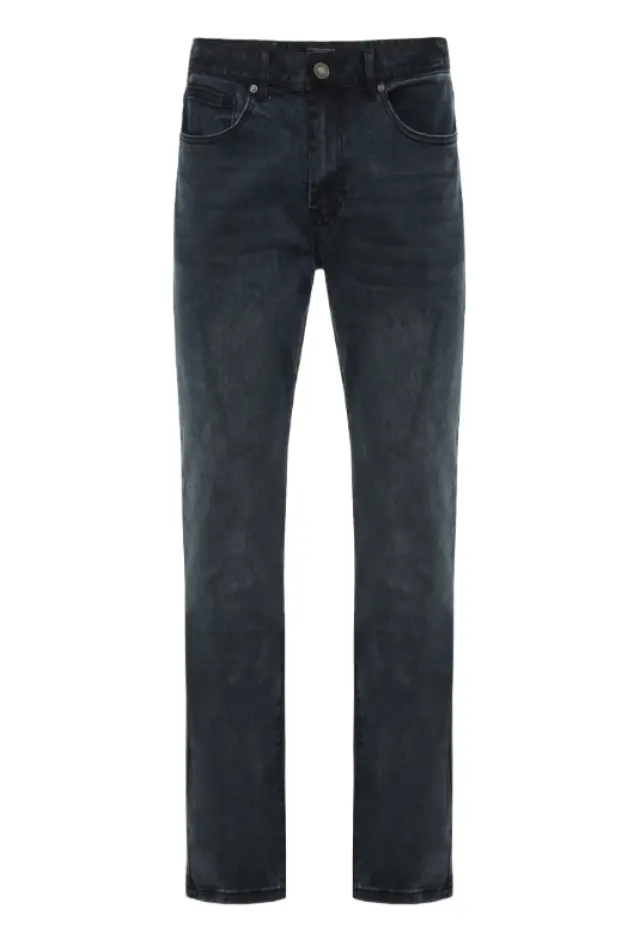 FunkyBuddha ανδρικό ελαστικό tapered denim παντελόνι FBM014-073-02-1
