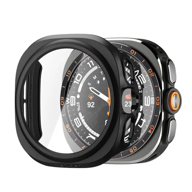 Spigen Thin Fit 360, black - Samsung Galaxy Watch Ultra 2 47mm