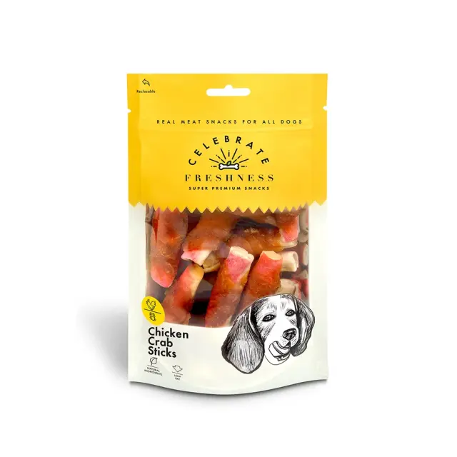 Κόκκαλα Σκύλου Celebrate Freshness Κοτόπουλο & Καβούρι 6cm/100gr