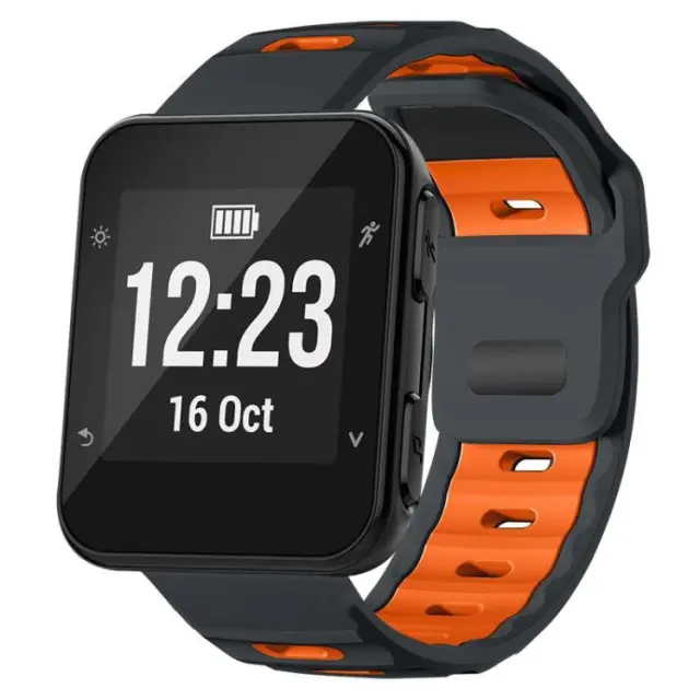 Dual Colour Λουράκι για Forerunner 30/35-Black/Orange OEM