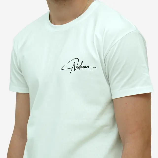 T-shirt Noshame® Λευκό με τύπωμα - 112359 - XXL 3