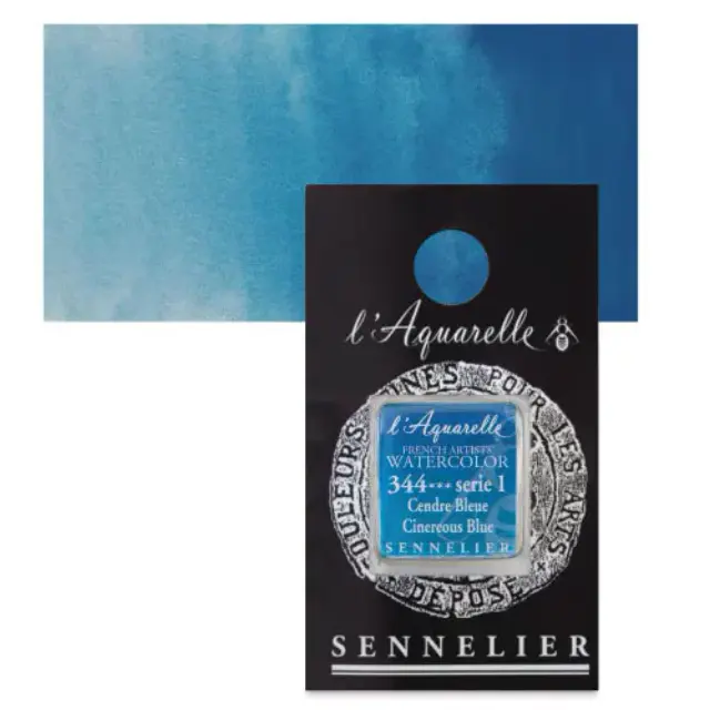 Χρώμα Ακουαρέλας Sennelier l Aquarelle Half Pan - 344 Cinereous Blue
