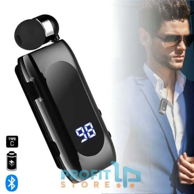 K55 In-ear Bluetooth Handsfree Ακουστικό Μαύρο 2
