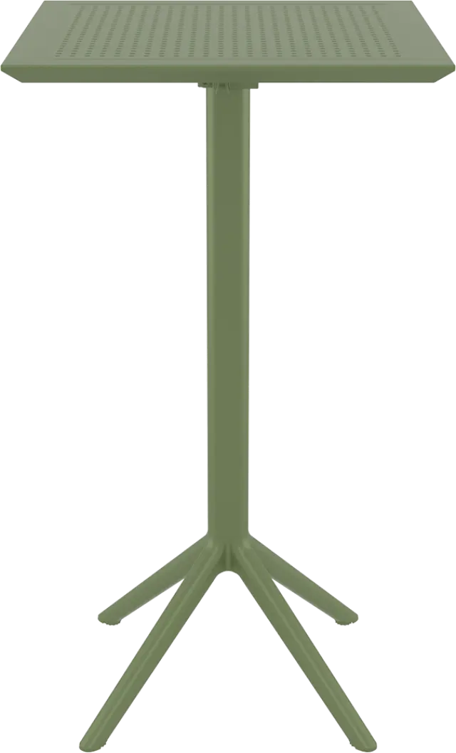 Τραπέζι Bar SKY Olive Green PP 60x60x108cm