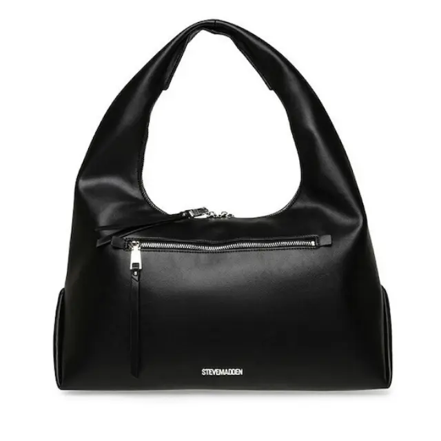 Γυναικεία Τσάντα Ώμου Steve Madden Biva 13002215 Black Silver Μαύρο - One Size