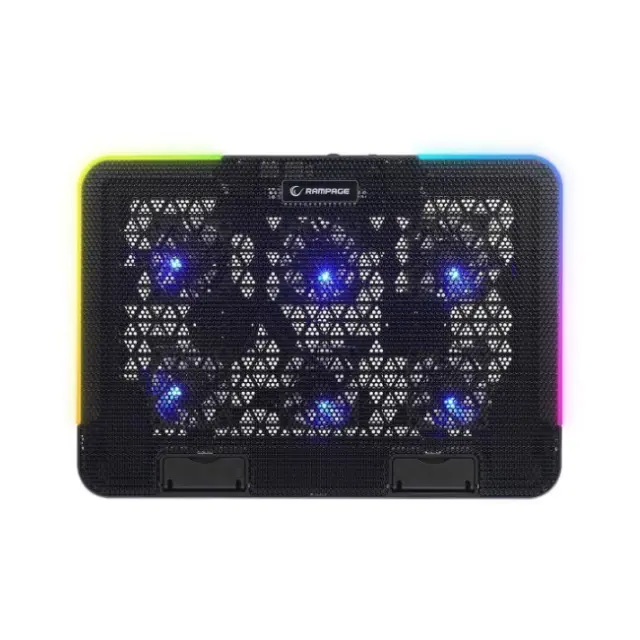 Rampage Laptop Cooling Pad Sixpower R9 Black (SIXPOWER R9) 2
