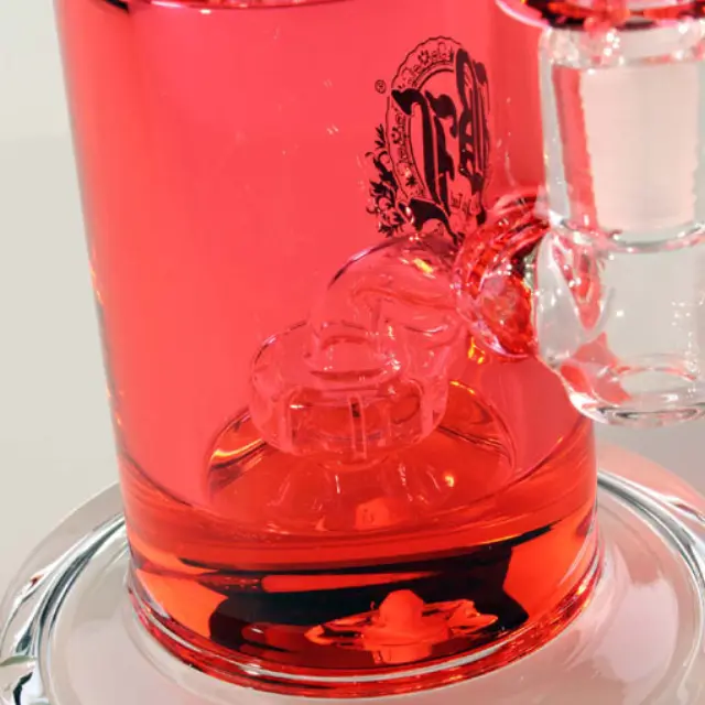 Γυάλινο Herb Bong BL Cooling System + Percolator - Κόκκινο 23cm 2