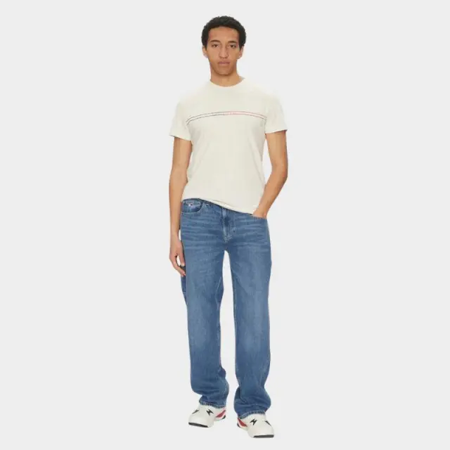 Tommy Hilfiger - Ανδρικό T-shirt Entry Graphic Tee Ext Slim Fit DM0DM20779-AE3 Μπεζ - S 2