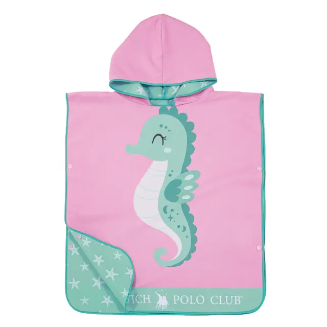 Πόντσο 50x115 280gsm Greenwich Polo Club Junior 4176 Pink-Mint 100% Microfiber