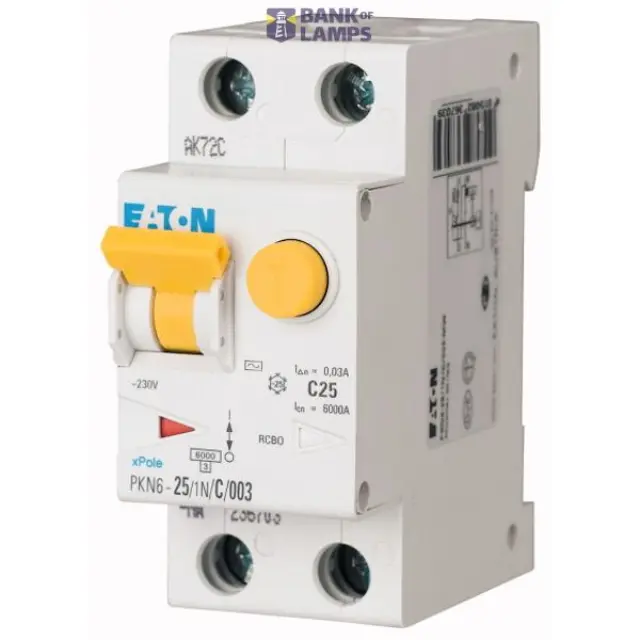 RCD/MCB combination, 16 A, 300 mA, MCB trip characteristic: B, 1p+N, RCD trip characteristic: A